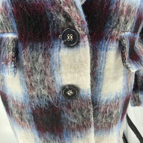 Central Park West Womens Plaid Wool Blazer Jacket Size S - Picture 7 of 15